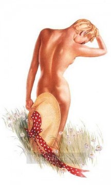 nd0450GD realista de foto mujer desnuda pin up Pinturas al óleo